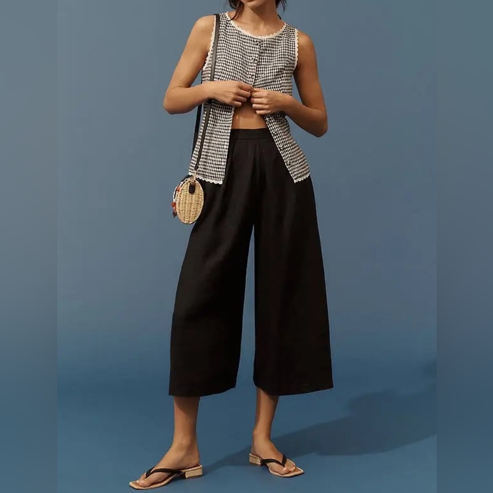 Anthropologie Black Chino Dress Pants